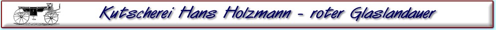 roter Glaslandauer Kutsche der Kutscherei Hans Holzmann in M&uuml;nchen Schwabing